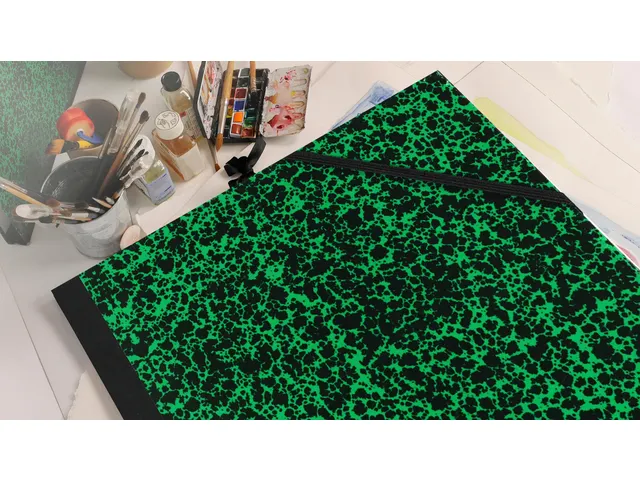 Tekenmap Canson Studio Annonay elastieksluiting 370x520mm groen