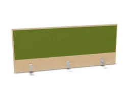 opzetpaneel bureau aanbouw achter B 1400mm NE-esdoorn BN7048-groen