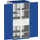 kast met geperforeerde platen,HxBxD 2000x1050x650mm,2xStalen bodem