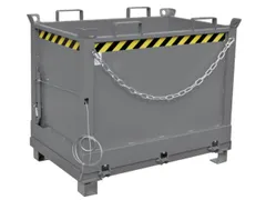 benne à fond ouvrant HxLxl 845x840x1245mm 0 5m³ Œillets de grue