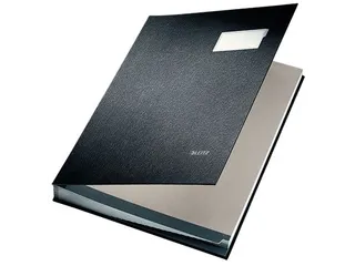 Vloeiboek Leitz 5700 zwart 20 vakken - 1