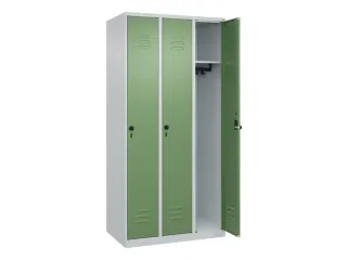 locker,HxBxD 1850x900x500mm,3vak,vak B 300mm,draaigrendel - 2