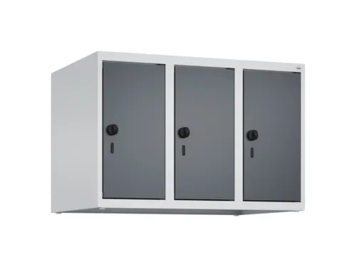 opzetkast,v. locker,3vak.,vak B 250mm,HxBxD 500x750x500mm,vleugeldeur