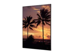 Wanddecoratie Textiel Set A1 Palmbomen Zonsondergang