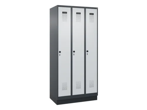 locker voor scheiding van kleding,HxBxD 1950x900x500mm,3vak