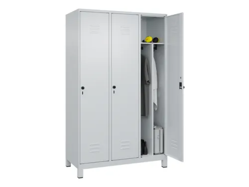 locker voor scheiding van kleding,HxBxD 1950x1200x500mm,3vak