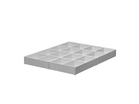 Inzetbak Djois halfhoog 30x122x168mm 4- vaks grijs