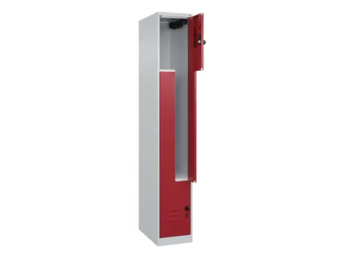 Z-garderobekast,HxBxD 1850x300x500mm,vak B 150/300mm,draaigrendel