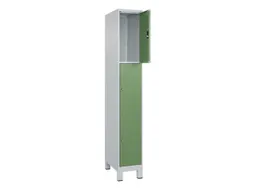 lockerkast,HxBxD 1950x300x500mm,1x3vakken,vak B 300mm,cil.-slot,voeten