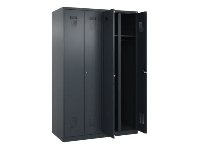 locker voor scheiding van kleding,HxBxD 1850x1200x500mm,4vak
