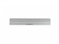 Liniaal 20cm Aluminium Zilver