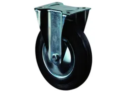 bokwiel,draagverm. 250kg,massief rubber-banden,ØxB 250x50mm,rollager