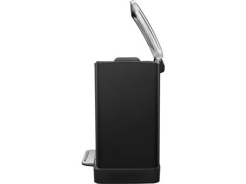 Pedaalemmer E-Cube 20 liter Zwart Mat RVS
