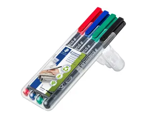 Viltstift Staedtler OHP Lumocolor 313 Super fijn 0.4mm Assorti 4 stuks - 3