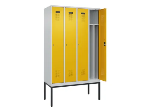 locker voor scheiding van kleding,HxBxD 2120x1200x500mm,4vak