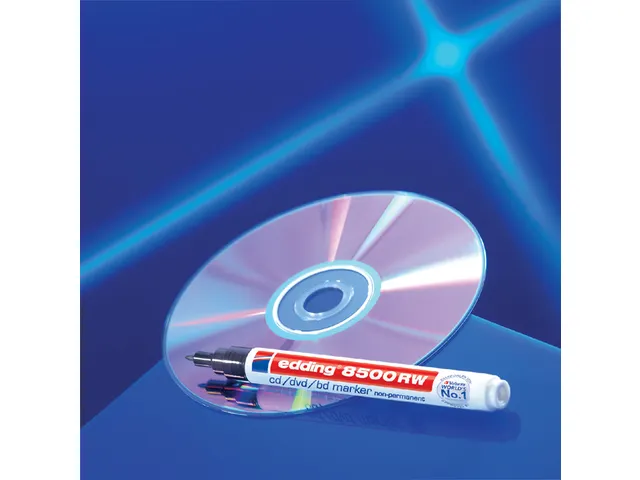 Feutre CD edding 8500 pointe ogive 1mm noir