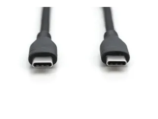 USB-C siliconen oplaadkabel USB-C USB-C 0,5m USB 2.0 60W zwart - 5
