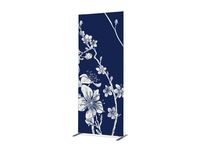 Scheidingswand Textiel Deco 85x200cm Abstract Cherry Blossom Blauw