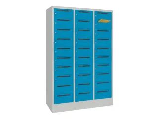 Postsorteerkast 1850x1230x500mm 3x10 Vakken Ral7035 Front Ral5012 - 1