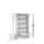 werkplaatskast,HxBxD 1950x930x600mm,4xStalen bodem,3lade(n),cil.-slot