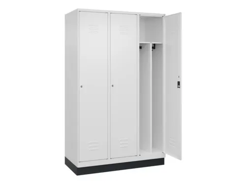 locker voor scheiding van kleding,HxBxD 1950x1200x500mm,3vak