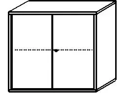 kantoorkast HxBxD 770x800x430mm romp lichtgrijs decor front onyxgrijs