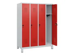 schoollocker,HxBxD 1630x1200x500mm,4vak,vak B 300mm,draaigrendel