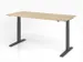 Bureau assis-debout électrique 700-1200x1800x800mm chêne/graphite