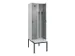 locker met bank,voor scheiding van kleding,HxBxD 2120x600x815mm,2vak