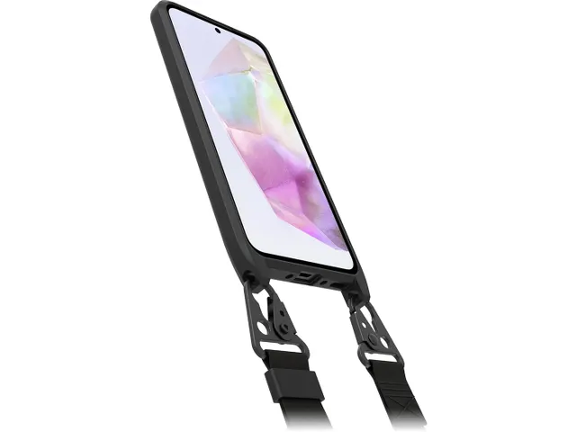 React Necklace Hoesje met koord Galaxy A35 5g zwart