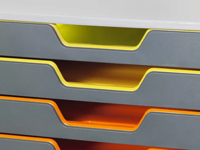 Ladenbox Durable Varicolor 10 laden grijs