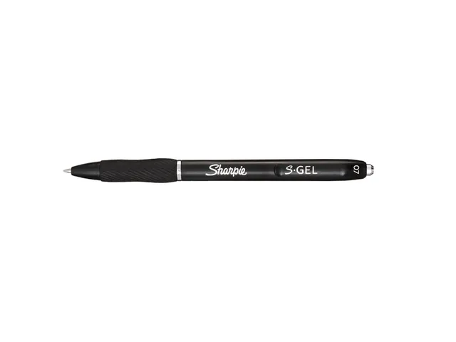 Gelschrijver Sharpie S-Gel Medium punt 0.7mm Zwart blister à 3 stuks
