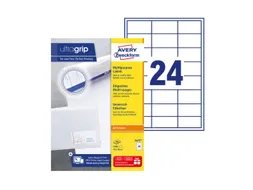 Etiket Avery Zweckform 3475 70x36mm wit 2400stuks