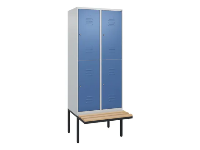Dubbeldekse dekenkist,HxBxD 2120x800x815mm,2x2vak.,vak B 400mm
