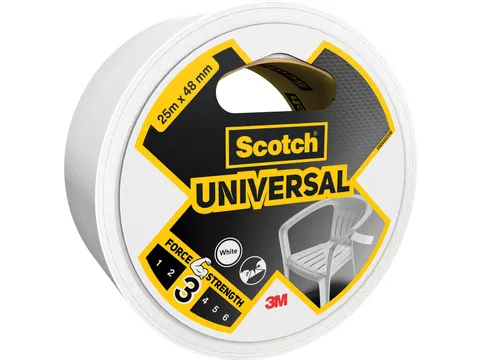 ducttape Universal, ft 48 mm x 25 m, wit