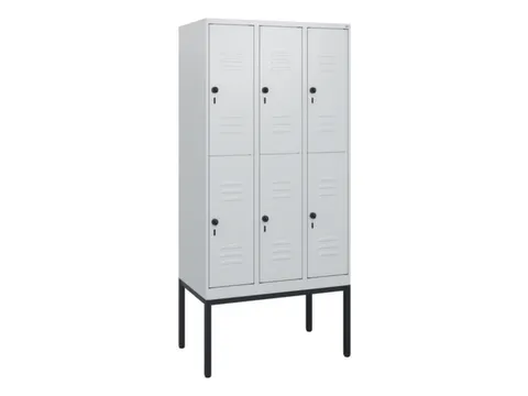 dubbeldekse locker,HxBxD 1950x900x500mm,3x2vak.,vak B 300mm