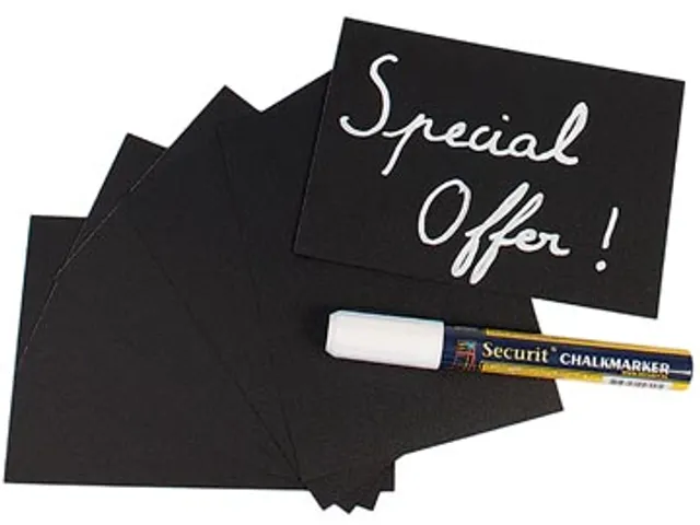 Securit Krijtbordje Ft A6, Pak Met 20 Stuks