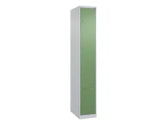lockerkast,HxBxD 1850x300x500mm,1x4vakken,vak B 300mm,cil.-slot