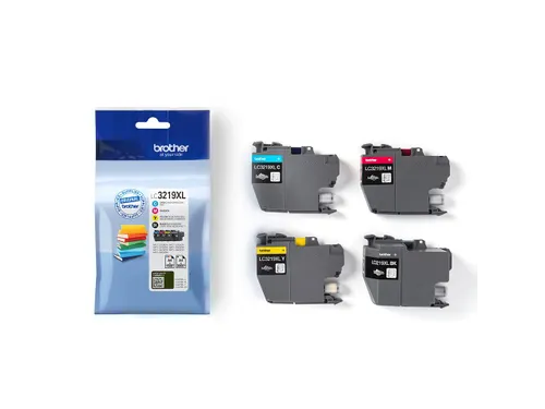 Brother LC-3219XL Inktcartridge Zwart + 3 Kleuren Voordeelpak
