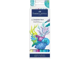 Duo aquarelmarker Faber-Castell Goldfaber kartonetui 6 stuks Seashells
