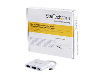 Usb-c Multiport Adapter Met Hdmi Usb 3.0 Poort 60w Pd Wit - 1