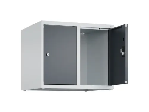 opzetkast,v. locker,2vak.,vak B 300mm,HxBxD 500x600x500mm,cilinderslot