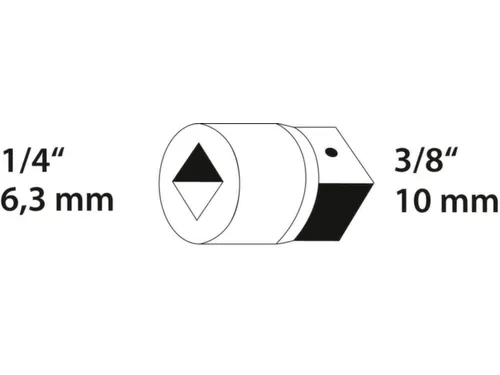 GEDORE 2030 Vergrotingsstuk 1/4 inch tot 3/8 inch
