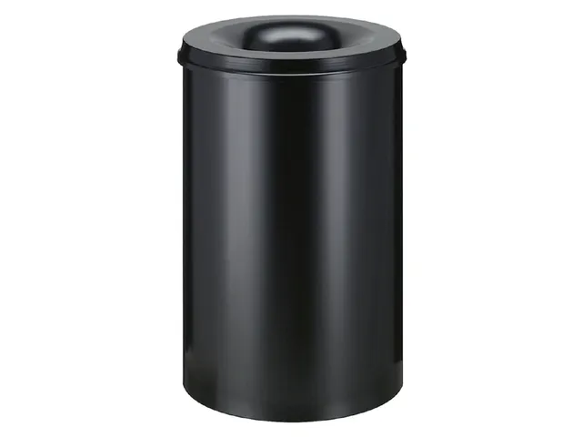 Papierbak met Vlamdover 110 liter 470mm x 72cm Zwart