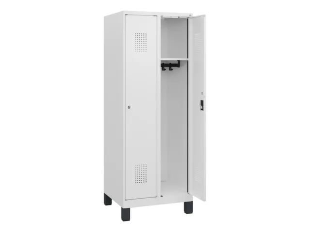 schoollocker,HxBxD 1630x600x500mm,2vak,vak B 300mm,cil.-slot,voeten