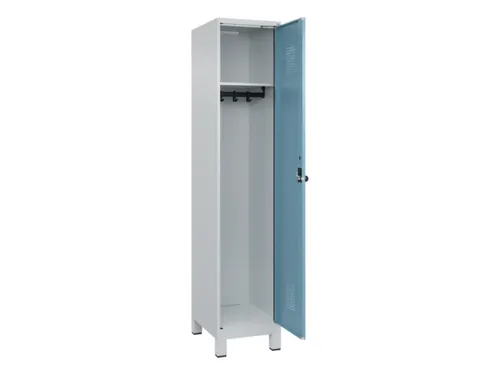 locker,HxBxD 1950x400x500mm,1vak,vak B 400mm,draaigrendel,voeten