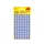 Etiket Zweckform 8mm rond blister 4 vel a 104 et. blauw Non-permanent
