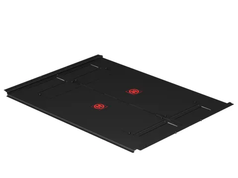 Vertiv VRA6040, Bodemplaat, Zwart, Staal, Vertiv VR3350, VR3357, 1200