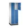 lockerkast,RAL 7035/RAL 5010,HxBxD 1950x620x500mm,2x3vakken,cil.-slot