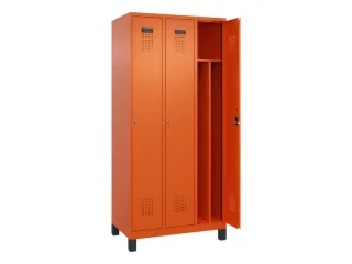 locker voor scheiding van kleding,HxBxD 1950x900x500mm,3vak - 1